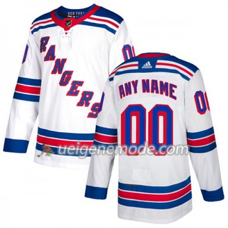 Dame Eishockey New York Rangers Custom Adidas 2017-2018 Weiß Authentic